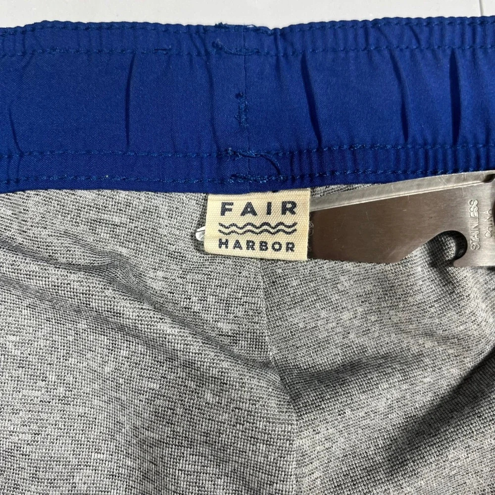Fair Harbor Coastal Beachy Mens Blue Swim Trunks Board Shorts Resort Size XL